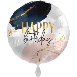   17 inch-es Happy Birthday Modern Vibes Szülinapi Fólia Lufi