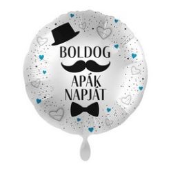 17 inch-es Boldog Apák Napját Mintás Fólia Lufi