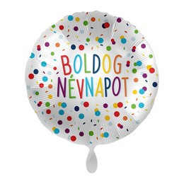 17 inch-es Boldog Névnapot Fólia Lufi