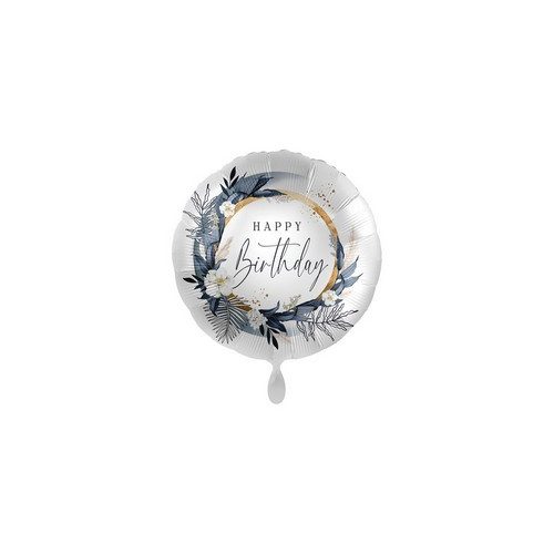 17 inch-es Happy Birthday Modern Boho Wreath Fólia Lufi