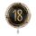 17 inch-es Gold Glitter 18. Szülinap Mintás Fólia Lufi