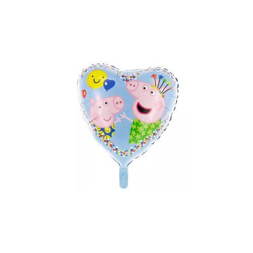 18 inch-es Peppa Pig - Peppa Malac Szív Fólia Lufi