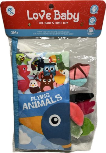 Bébi könyv textil Animals