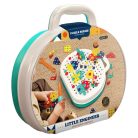 Pötyi építő klt., szerelős, puzzle, 3D-s, 217 db, bőröndös, 25x21 cm