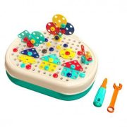 Pötyi építő klt., szerelős, puzzle, 3D-s, 217 db, bőröndös, 25x21 cm
