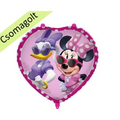 18 inch-es MINNIE ÉS DAISY FÓLIA LUFI, SZÍV FORMA