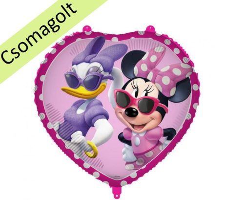 18 inch-es MINNIE ÉS DAISY FÓLIA LUFI, SZÍV FORMA