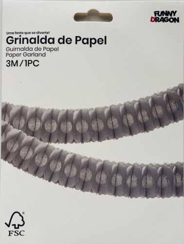 GIRLAND 3M EZÜST
