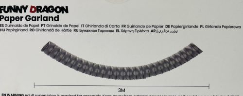 GIRLAND 3M EZÜST