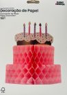 TORTA FORMA KIHAJTHATÓ RÓZSASZÍN  30*30CM