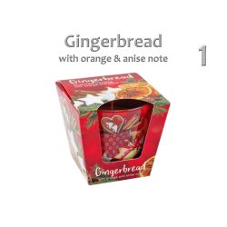 Illatgyertya pohárban Gingerbread 9cm