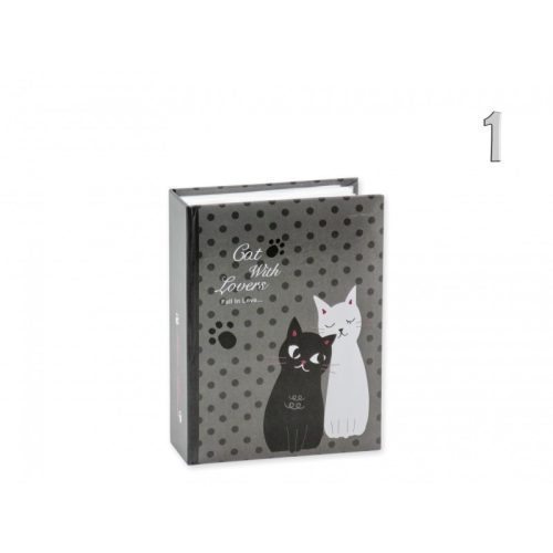 Fényképalbum cicás 100db 10x15cm-es képhez MM46100 BLACK/WHITE