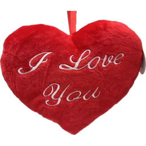 SZÍV PÁRNA PLÜSS KICSI "I Love you" 24*20CM