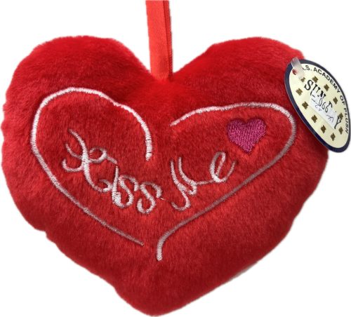 SZÍV PÁRNA PLÜSS PICI "KISS ME" 15*14CM