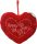 SZÍV PÁRNA PLÜSS KÖZEPES "Happy Valentines Day" 30*26CM