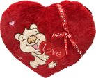 SZÍV PÁRNA PLÜSS nagy "Love" Macis 46*38CM