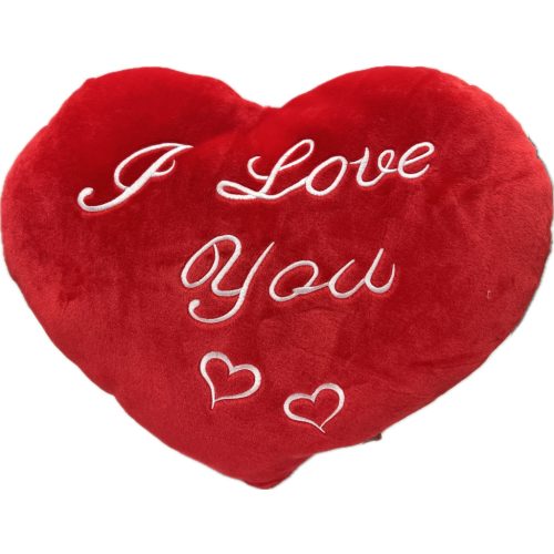 SZÍV PÁRNA PLÜSS nagy "I Love you" 48*36CM
