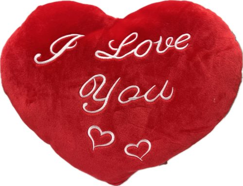 SZÍV PÁRNA PLÜSS nagy "I Love you" 48*36CM