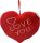 SZÍV PÁRNA PLÜSS KÖZEPES "Love you" 30*26CM
