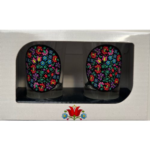 2 db-os pálinkás pohár szett 35ml magyaros "Folk 2"