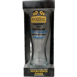 Söröspohár 650ml "Nyugdíjas vagyok!" 