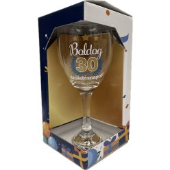 Boros pohár 220ml Boldog 30 születésnapot!