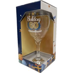 Boros pohár 220ml Boldog 60 születésnapot!