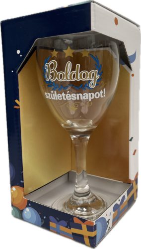 Boros pohár 220ml Boldog  születésnapot!
