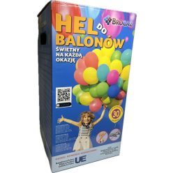 Hélium Palack 30 Ballon 23cm/9" Kék dobozos