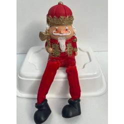 Diótörő 16cm lógólábú piros