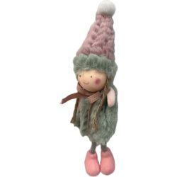 Karácsonyi gyerek figura 22cm lógólábú