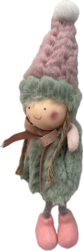 Karácsonyi gyerek figura 22cm lógólábú