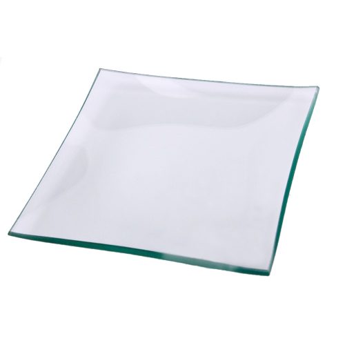 ÜVEGTÁL KOCKA VÍZTISZTA    12*12CM