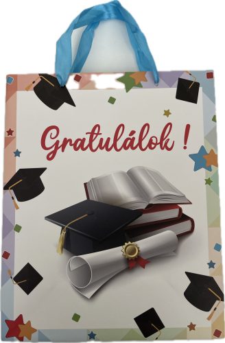 Dísztáska Ballagási közepes " Gratulálok!"