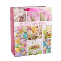 DÍSZTASAK TOJÁSOS BOLDOG HÚSVÉTOT 26*32CM