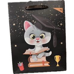 PAPÍRTASAK MATT, BALLAGÓS CICA 18*23CM M-ES