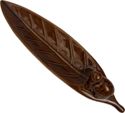 Füstölőtartó kerámia teknős barna 26cm