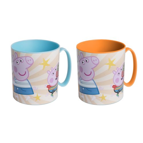 MŰANYAG PEPPA PIG MIK.BÖGR350ML
