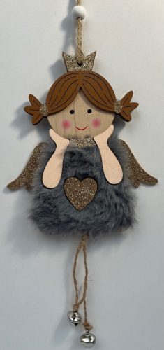Karácsonyi fa angyal bundás 22cm