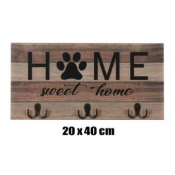   FA FOGAS, 6 DARABOS, NATÚR ÉS FEKETE, MANCS ÉS HOME SWEET HOME