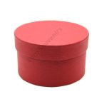 PAPÍRDOBOZ KEREK  14x8 cm BORDÓ  Cikkszám:	ES05292