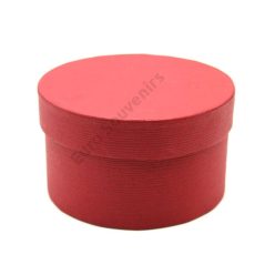 PAPÍRDOBOZ KEREK  14x8 cm BORDÓ  Cikkszám:	ES05292