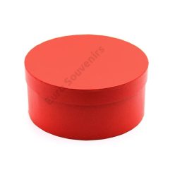 PAPÍRDOBOZ KEREK  22x10 cm PIROS Cikkszám:	ES05627