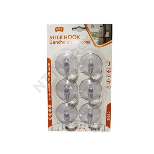 Tapadókorongos akasztó szett 6db/cs HKS-7005