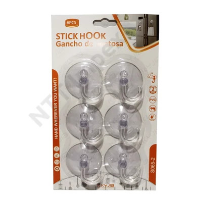 Tapadókorongos akasztó szett 6db/cs HKS-7005