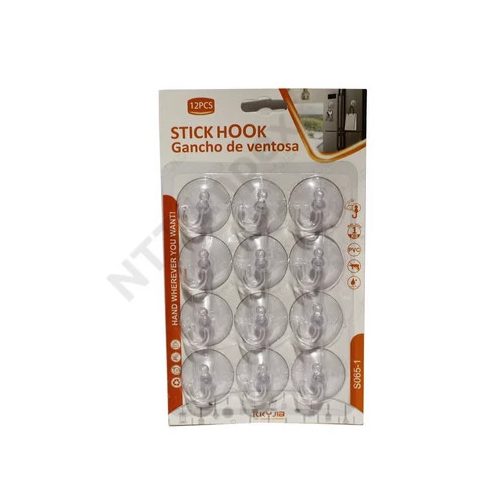 Tapadókorongos akasztó szett 12db/szett HKS-7006
