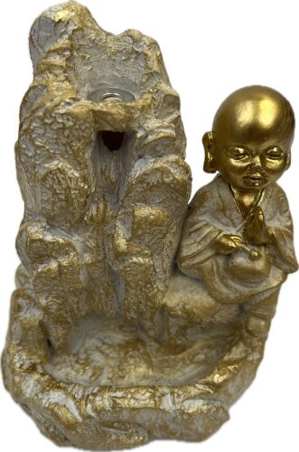 Füstölőtartó buddha arany