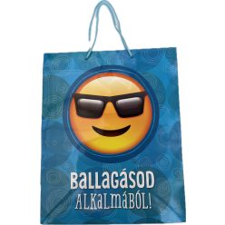   Dísztáska Ballagási közepes " Ballagásod alkalmából!"  KÉK Mosolyka