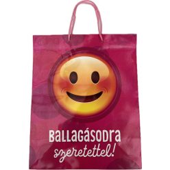   Dísztáska Ballagási közepes " Ballagásodra szeretettel!"  RÓZSASZÍN Mosolyka