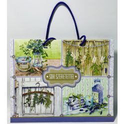   Ajándéktasak Kraft Közepes Sok Szerettel 22,5x18cm 21Árkód